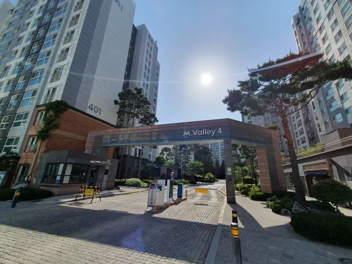 401동 앞 차량 진입로